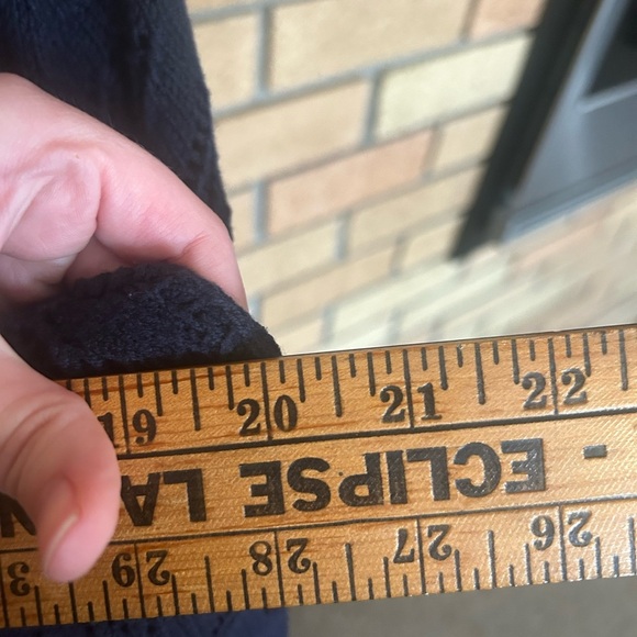 NWT Talbots Navy Blue Crochet Sweater Dress Size XL - Picture 7 of 7